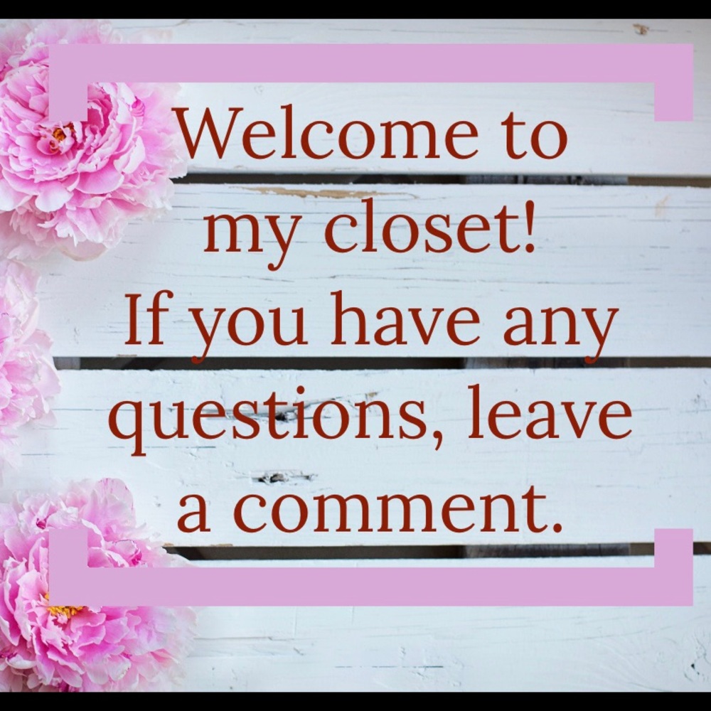 Welcome to my closet!